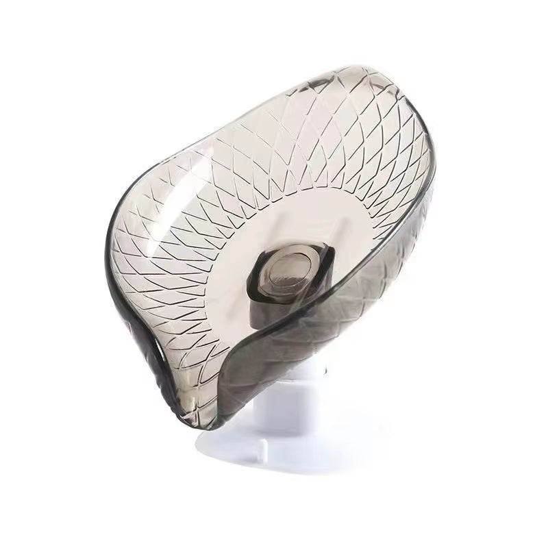 Leaf Shaped Soap Dish Suction Cup Soap Dish Holder Soap Box Sponge Soap Holder Storage Tray Soap Container Bathroom Accessories